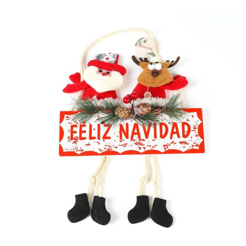 COLGANTE MUÑECO NAVIDEÑO HORIZONTAL LC23